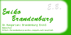 eniko brandenburg business card